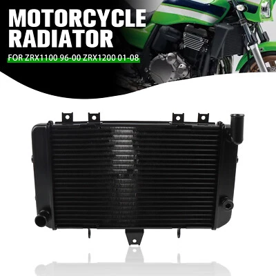 Engine Radiator Cooling Cooler For Kawasaki ZRX1100 1996-2000 ZRX1200 2001-2008 Foto 1 de 4