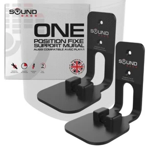 One One Gen 2 One SL & Play1 Support de Montage Mural Lot de 2 2 pièces Noir ... - Photo 1/9