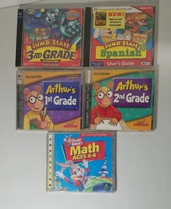 Jumpstart Spanish Arthur Lot of 5 PC CD Rom Knowledge Adventure Learning Company - Picture 1 of 3