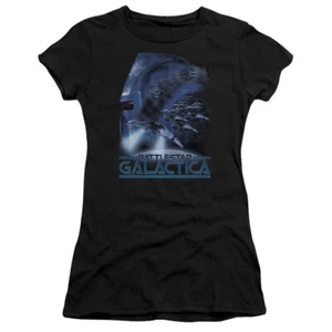 Battlestar Galactica "Cylon Pursuit" Girl's Jr Babydoll Tee - Lg - Free Shipping - Picture 1 of 3