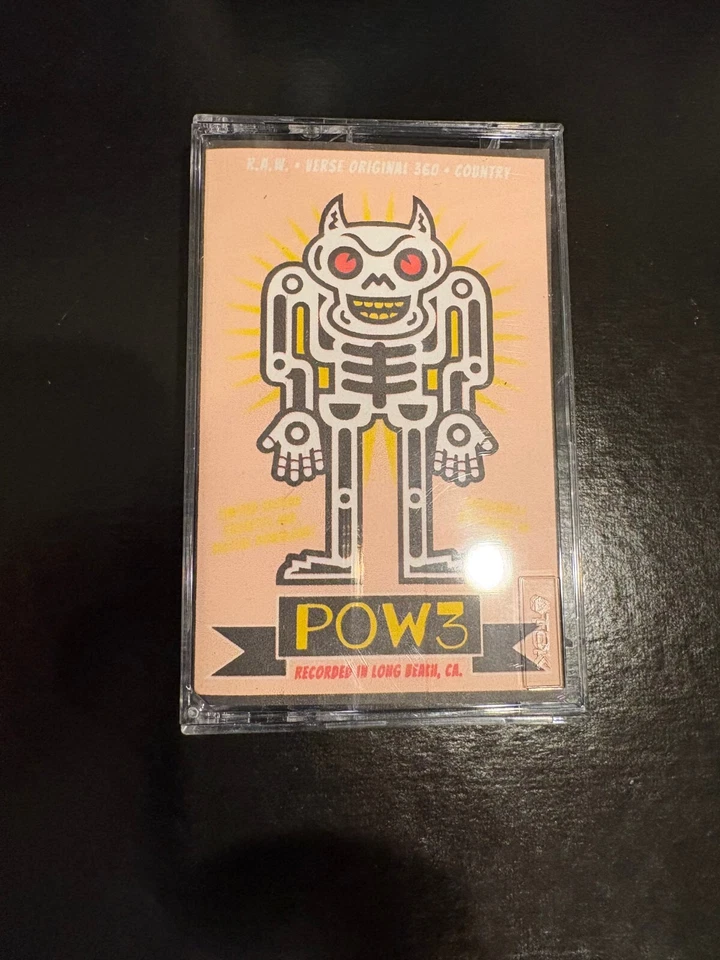 R.A.W. - POW 3 - КАССЕТА - DJ МИКСТЕЙП - барабан N бас джунгли хип-хоп RAW - Изображение 1 из 1
