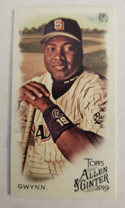 2019 Topps Allen & Ginter Tony Gwynn Mini #77 Black A&G Back San Diego Padres