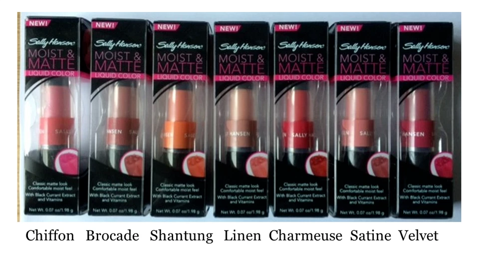 SALLY HANSEN MATTE & MOIST Liquid Color LIPCOLOR FREE SHIPPING USA RARE HTF - Image 1 of 1