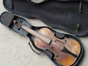 Very old Viola "Graz / Laibach 1898" Nicely flamed 1 part back! needs repair! - Bild 1 von 20