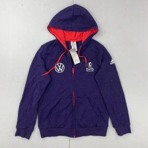 ADIDAS Hoodie Medium 12-14 Purple Womens Euro 2022 Hooded Sweatshirt Full Zip - Picture 1 of 17