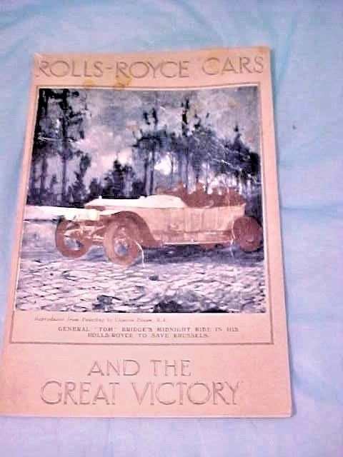  Rolls Royce Cars The Great Victory Brochure 1975 REPRINT BY ROLLS-ROYCE CLUB - Image 1 of 4