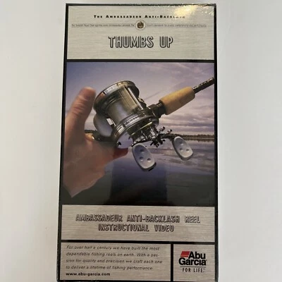 The Ambassadeur Anti-Backlash Reel Instructional Video Thumbs Up Abu Garcia VHS - Image 1 of 3