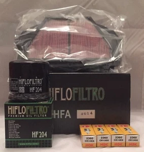 Kit de servicio para YAMAHA YZF-R6 (2008 a 2019) filtro de aire/aceite y 4 bujías - Imagen 1 de 6