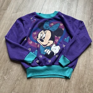 Vintage Minnie Mouse Sweatshirt Girls 4-6 1980’s - Picture 1 of 15