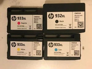 Cartuchos de tinta para impresora original genuino HP 932XL 933XL paquete de 4 BK/M/C/Y IVA.Inc - Imagen 1 de 2