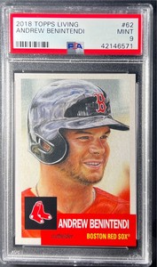 PSA 10 Andrew Benintendi 2018 Topps Living #62 Gem Mint