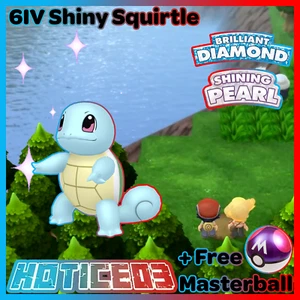 6IV Shiny Squirtle Pokemon Brilliant Diamond Shining Pearl - Picture 1 of 3