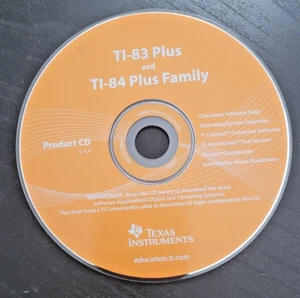 Texas Instruments TI-84 +Silver TI Connect Software Guide Win98 Calculator CD - Picture 1 of 3