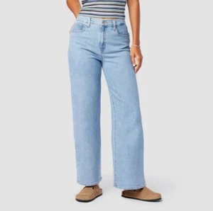 DENIZEN from Levi's Women's High Rise Regular Fit Ankle Wide Leg Jeans Vintage - Picture 1 of 6