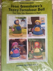 Jean Greenhowe's Knitting Pattern Booklet - TOPSY-TURNABOUT DOLL (4 in 1) - Picture 1 of 3