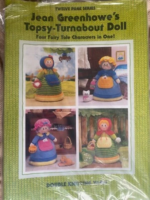 Jean Greenhowe's Knitting Pattern Booklet - TOPSY-TURNABOUT DOLL (4 in 1)