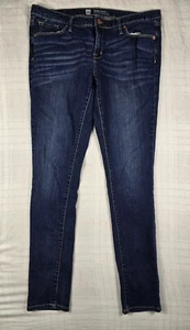 Mossimo Denim Jeans Womens Blue Modern Skinny Dark Wash Mid Rise 14L Tall - Picture 1 of 8
