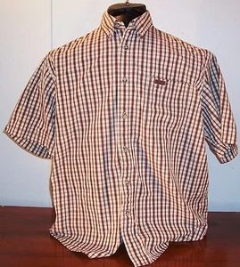 XL Carhartt Informal de Bolsillo Mangas Cortas Camisa Para Hombre Marrón 100% Algodón Bonita - Imagen 1 de 1