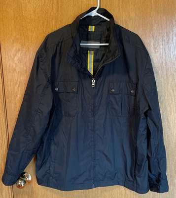 Marc New York Lightweight Full Zip Rain Jacket Mens Sz XXL 2XL Black - Image 1 of 4