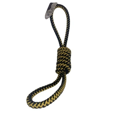 1.6 FT Yellow/Black Non Toxic Knotted Pet Rope For Dogs (SHIPS IN 24 HOURS) - Image 1 of 4