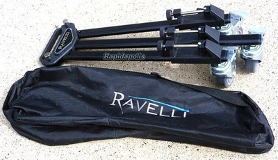 Carretilla trípode plegable RAVELLI para iluminación fotográfica de cámara - ruedas resistentes y bolsa Foto 1 de 4