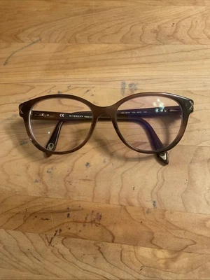 Óculos de grau marrons GIVENCHY VGV 951N Col. 06YZ 140 fabricados na Itália APENAS ARMAÇÃO - Imagem 1 de 4