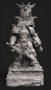 GIANT War King Figure Fan art - Unpainted 1/6 scale resin model kit - Picture 1 of 2