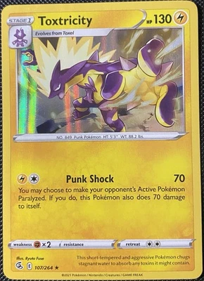 Toxtricity 107/264 Swsh08: Fusion Strike Holo - Pokémon Card - Image 1 of 2