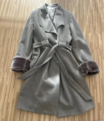 Wintermantel von Alba Moda gr. 44 grau meliert - Bild 1 von 4