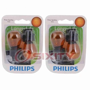 2 pc Philips Front Side Marker Light Bulbs for Mercury Grand Marquis Mariner ww - Picture 1 of 5