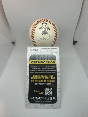 Cal Ripken Jr Signed Baseball Ripken 8 (2130-2131) Logo JSA Certified Autograph - Image 1 of 4