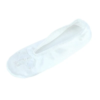 Isotoner Girl's Satin Pearl Ballerina Slippers - Image 1 of 2