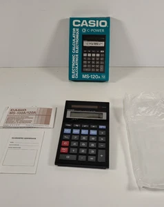 Casio MS-120a C-POWER Vintage Calculator - New in Box - Picture 1 of 11