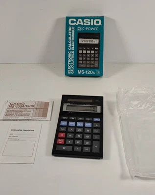 Casio MS-120a C-POWER Vintage Calculator - New in Box - Image 1 of 4