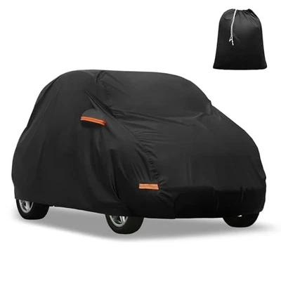 For Smart Fortwo 2007-2023 Waterproof Car Cover All Weather with Door Zipper Foto 1 de 4