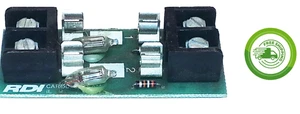 Tyco RDI 2 Pole Track Mount Fuse Holder 2 x 3 AG Fuses w/ Neon Lamp 6BF-2-1 - Picture 1 of 3