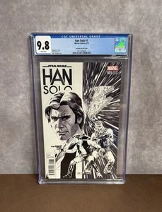 Star Wars Han Solo #1 CGC 9.8 ~Cassaday Variant Sketch Cover~ Marvel Comic Book - Picture 1 of 19