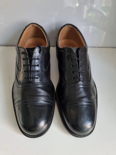 SCARPE OXFORD CLARKS DESIGNER UK 8 EU 42 DA UOMO NERE IN VERA PELLE ELEGANTI