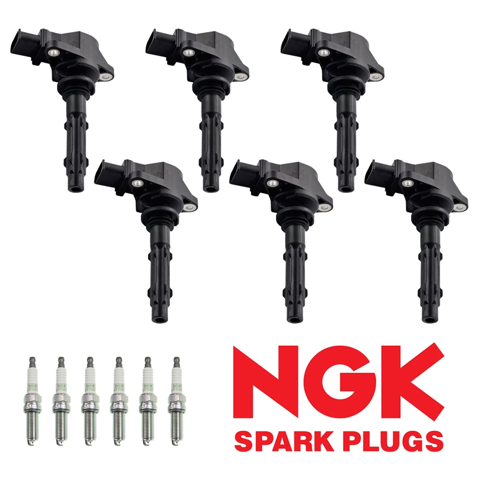 Ignition Coil & NGK Platinum Spark Plug for Mercedes-Benz GL450 S550 C300 UF535 - Image 1 of 4