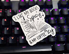 I Like My Books Spicy and My Coffee Icy Cute Humores Fun Sticker Gift For Reader