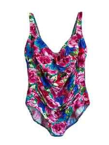 Yours Beach Babe Womens Plus One Piece Swimsuit Swimwear Tummy Control Sz 32 New - Picture 1 of 11