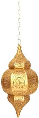 Lámpara colgante de techo marroquí hecha a mano turca moderna de diseño vintage de 20" Foto 1 de 4