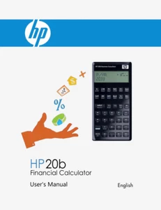Manual for Hewlett Packard HP-20b Calculator - Picture 1 of 1