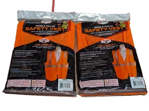 Walker's Dual Color Zipper High-Visibility Safety Vest Small 2-Pack - Picture 1 of 2