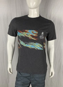 Volcom Pipe Pro 2019 North Shore Oahu Gray Front Graphic T Shirt, Men's Size Med - Picture 1 of 7