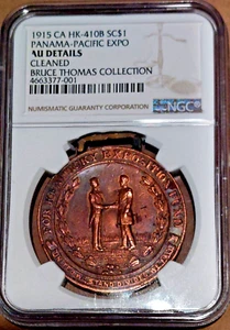 1915 CA HK-410B SO-CALLED DOLLAR KENTUCKY AT PANAMA-PACIFIC EXPO NGC AU DETAILS - Picture 1 of 2