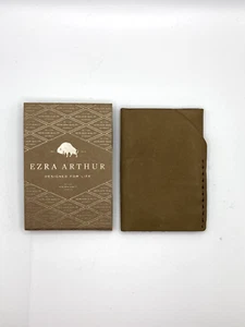 Ezra Arthur Leather No. 2 Buffalo Wallet Tan/Natural Brown New in Package NIP - Picture 1 of 7