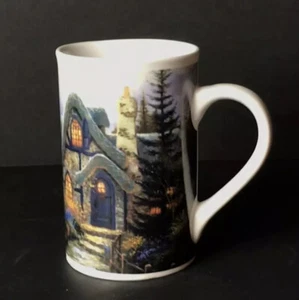 2004 Thomas Kinkade Stone Cottage Coffee Tea Mug Painter of Light Collectible - Foto 1 di 10