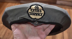 Vintage Cities Service Patch Gas Service Station Attendants Slip Over Hat Cover - Picture 1 of 4