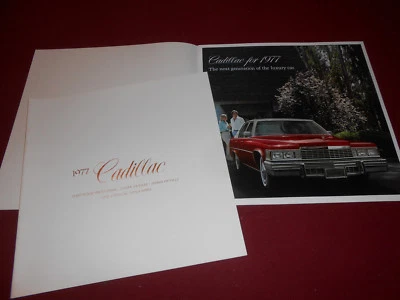 1977 CADILLAC DEVILLE /FLEETWOOD BROUGHAM 20 страниц престиж брошюра ' 77 каталог - Изображение 1 из 4